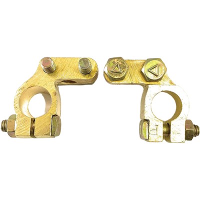 Copper Angle Type Battery Cable Terminal Positive Connector for Universal Cars | Heavy Duty Battery Terminal