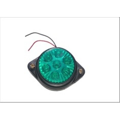 Trailer & Truck Round Lamp 5 LED Green | Heavy Duty LED Marker Light