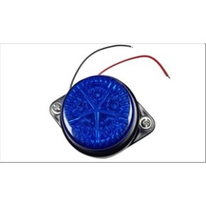 Trailer & Truck Round Lamp 5 LED Blue | Heavy Duty LED Marker Light