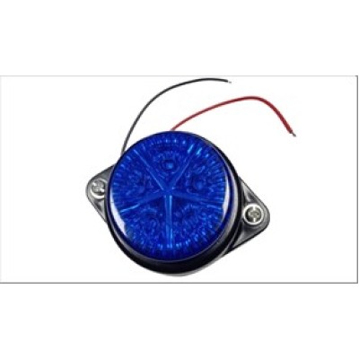 Trailer & Truck Round Lamp 5 LED Blue | Heavy Duty LED Marker Light