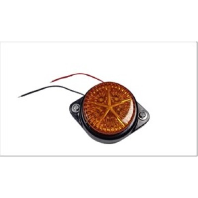 Trailer & Truck Round Lamp 5 LED Orange | Heavy Duty LED Marker Light