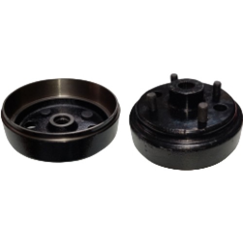 Golf Cart Brake Drum Replacement Universal Heavy-Duty Rear Brake Drum with 4-Lug Bolt Pattern & 24-Tooth Spline Hub Golf Cart Brake Drum Replacement Universal Heavy-Duty Rear Brake Drum with 4-Lug Bolt Pattern & 24-Tooth Spline Hub
