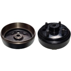 Golf Cart Brake Drum Replacement Universal Heavy-Duty Brake Drum with 4-Lug Bolt Pattern & 30-Tooth Spline Hub