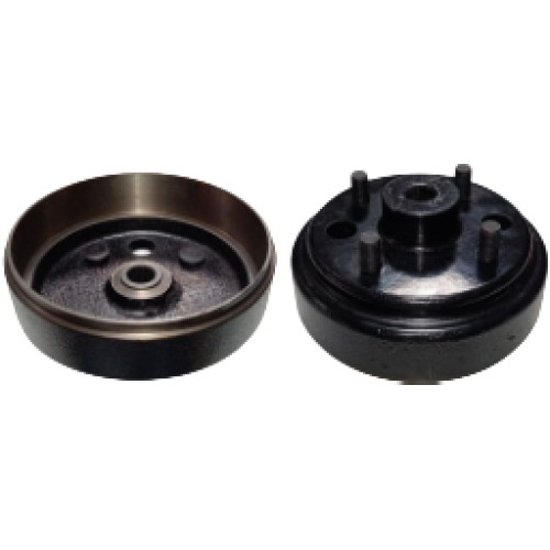Golf Cart Brake Drum Replacement Universal Heavy-Duty Brake Drum with 4-Lug Bolt Pattern & 30-Tooth Spline Hub Golf Cart Brake Drum Replacement Universal Heavy-Duty Brake Drum with 4-Lug Bolt Pattern & 30-Tooth Spline Hub