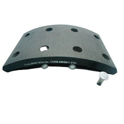 BRAKE LINING MB-68/1 17298 w/ RIVET