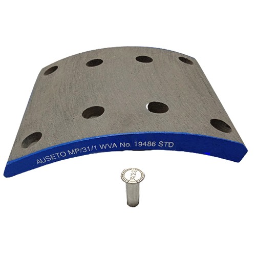 BRAKE LINING STD ASBESTOS FREE -19486 WITH REVIT 8x22x15 BRAKE LINING STD ASBESTOS FREE -19486 WITH REVIT 8x22x15