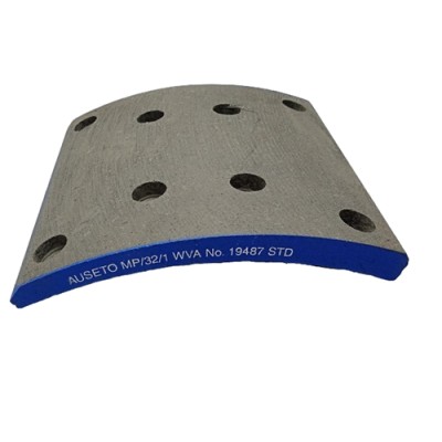 BRAKE LINING STD ASBESTOS FREE -19487 WITHOUT RIVET 8 PCS