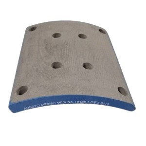 BRAKE LINING 1ST OVER SIZE ASBESTOS FREE 19488 WITHOUT RIVET 8 PCS