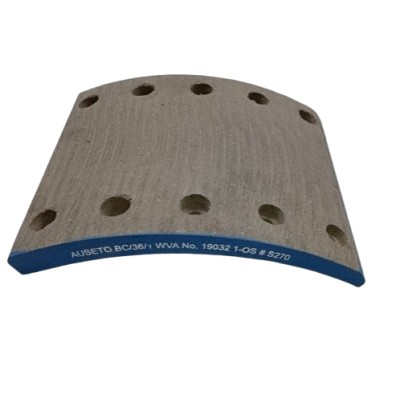 BRAKE LINING IST OVER SIZE ASBESTOS FREE 19032 WITHOUT RIVET 8 PCS