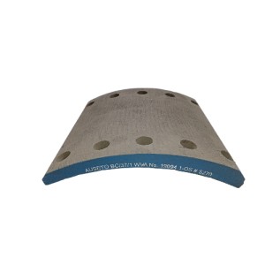 BRAKE LINING IST OVER SIZE ASBESTOS FREE 19094 WITHOUT RIVET 8 PCS