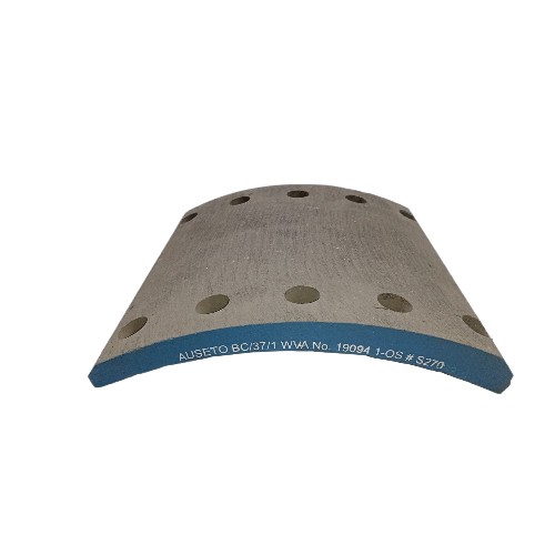 BRAKE LINING IST OVER SIZE ASBESTOS FREE 19094 WITHOUT RIVET 8 PCS BRAKE LINING IST OVER SIZE ASBESTOS FREE 19094 WITHOUT RIVET 8 PCS