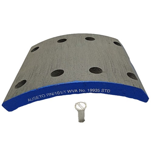 BRAKE LINING STD ASBESTOS FREE 19935 WITH REVIT 8x22x15 BRAKE LINING STD ASBESTOS FREE 19935 WITH REVIT 8x22x15