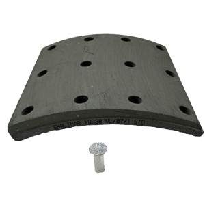 BRAKE LINING 19938 w/ RIVET 6x20x12