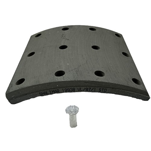 BRAKE LINING 19938 w/ RIVET 6x20x12 BRAKE LINING 19938 w/ RIVET 6x20x12