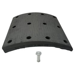 BRAKE LINING 19939 w/ RIVET 6x20x12