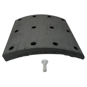 BRAKE LINING 19939 w/ RIVET 6x20x12