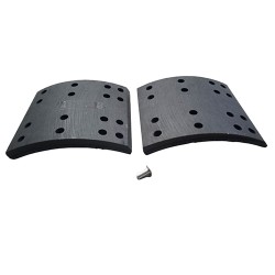 BRAKE LINING 1L-66/67,19036/37 w/RIVIT 16 HOLES