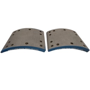 BRAKE LINING STD ASBESTOS FREE 19036/37 WITHOUT RIVET 4+4 PCS