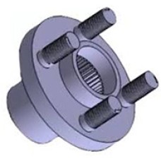 Front Wheel Hub Bolt and Nut Assembly for Leyland Dost