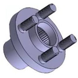 Front Wheel Hub Bolt and Nut Assembly for Leyland Dost