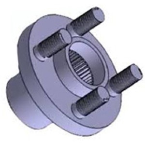 Front Wheel Hub Bolt and Nut Assembly for Leyland Dost