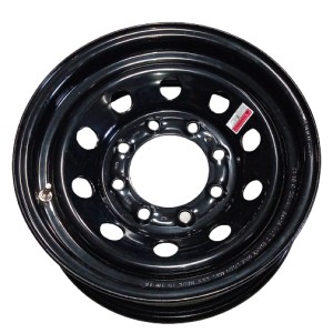 Wheel Rim 6" x 16" Trailer Wheel Rim | 8 Lug (8×6.5) | Modular Black | 3,750 lbs Capacity