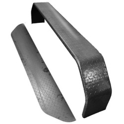 9″ x 72″ x 16″ Tandem Axle Teardrop 14‑Gauge Steel Trailer Fender