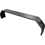 72" x 9" x 16" Tandem Axle Teardrop Trailer Fender Trailer Fender | 14-Gauge Steel Diamond Plate (No Back Kit)