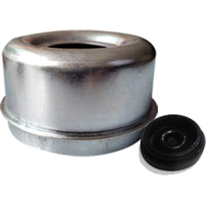 3.5K Trailer Axle Lube Drive-In Grease Cap with Plug | Fits Trailer Axle Beam | 1.98" ID Zinc Plated