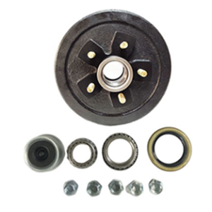 3.5K Pre-Greased Hub & Drum Assembly | 5 on 4.5 Bolt Pattern | Fits Trailer Axle Beam