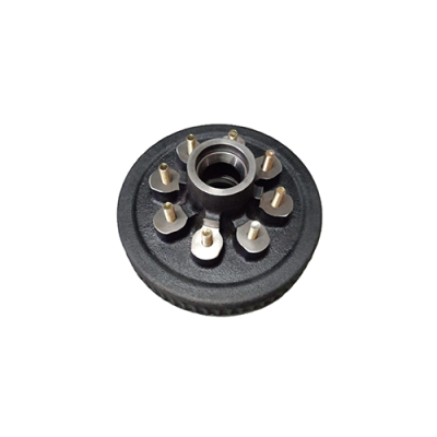 7k Trailer Axle Hub and Drum - 8 Lug, 1/2" Stud