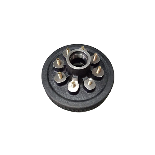 7k Trailer Axle Hub and Drum - 8 Lug, 1/2" Stud