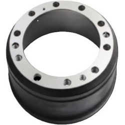 Heavy-Duty Hino Truck Brake Drum 435122240 With 10 Hole Mounting – OEM Replacement Grey Iron HT250 – Durable Truck Brake System Part