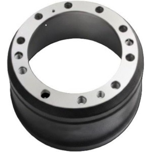 Heavy-Duty Hino Truck Brake Drum 435122240 With 10 Hole Mounting – OEM Replacement Grey Iron HT250 – Durable Truck Brake System Part