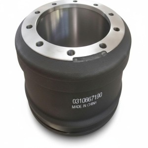 310677630 BPW Trailer Brake Drum 10 Hole | Standard Heavy Truck Brake Drum | HT250 GG25 Brake Drum