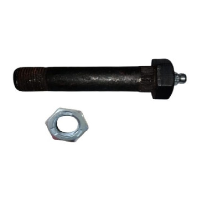 9/16"-18 Wet Shackle Bolt 3" Long with Lock Nut | Greaseable | Fits Trailer Axle Beam