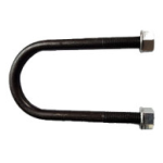 U-Bolt with Flange Nuts 1/2" × 5 1/2" × 2 3/8" | Black Coated | Fits 3.5K Trailer Axles