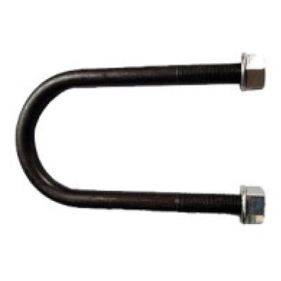 U-Bolt with Flange Nuts 1/2" × 5 1/2" × 2 3/8" | Black Coated | Fits 3.5K Trailer Axles