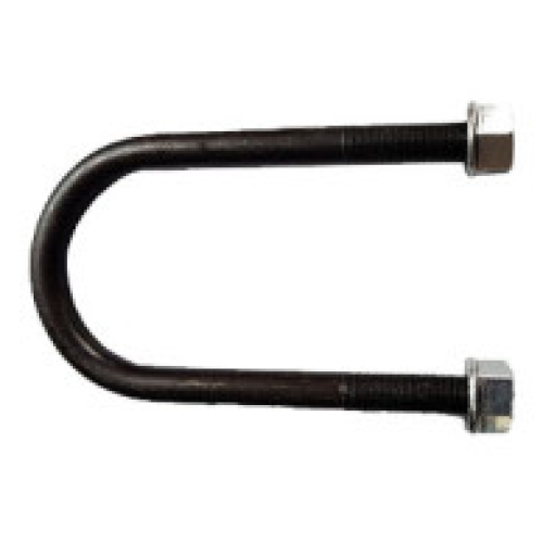 U-Bolt with Flange Nuts 1/2" × 5 1/2" × 2 3/8" | Black Coated | Fits 3.5K Trailer Axles