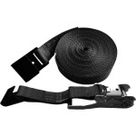1000 lbs Ratchet Strap 2" x 27 ft with Flat Hooks for Truck & Trailer Cargo Control