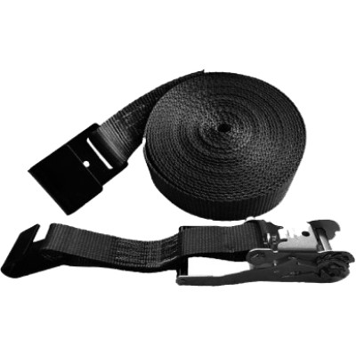 1000 lbs Ratchet Strap 2" x 27 ft with Flat Hooks for Truck & Trailer Cargo Control