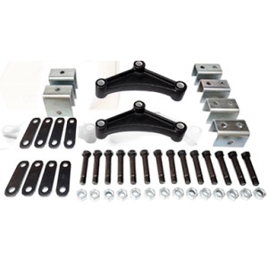 Tandem Hanger Kit Trailer Suspension Hanger Kit for Double Eye Springs | Complete Heavy-Duty Hardware