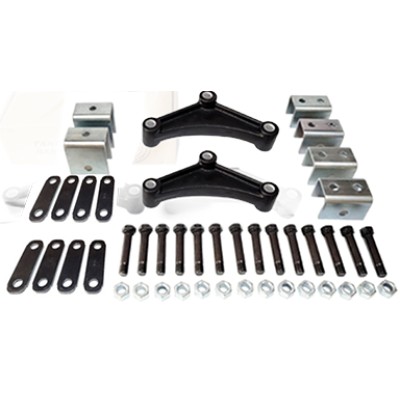 Tandem Hanger Kit Trailer Suspension Hanger Kit for Double Eye Springs | Complete Heavy-Duty Hardware
