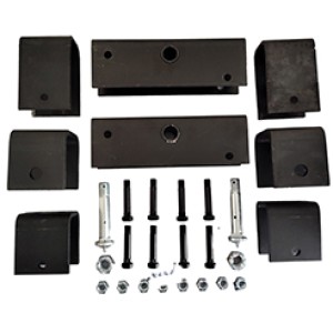 Tandem Hanger Kit Trailer Suspension Hanger Kit for 2" Wide Slipper Springs | Complete 3" Wide Hangers