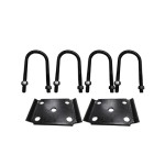 9/16" Trailer U-Bolt Kit for 3" Round Axle Tubes | 7-1/4" Length, Heavy-Duty
