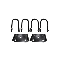 Sparebiz USA Boat Trailer 9/16 U Bolts Axles Kit for Round Axle Tube