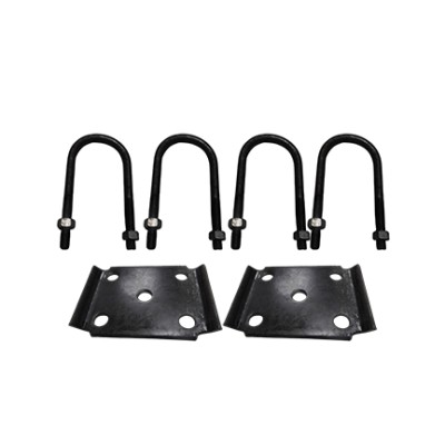 9/16" Trailer U-Bolt Kit for 3" Round Axle Tubes | 7-1/4" Length, Heavy-Duty