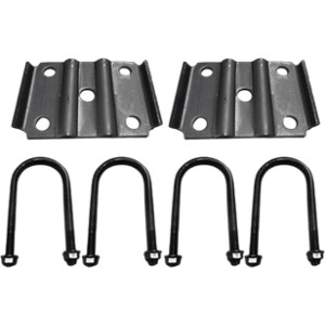 1/2" Trailer U-Bolt Kit for 3" Axle Tubes | Zinc-Plated, Heavy-Duty with Tie Plates