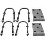 9/16" Trailer U-Bolt Kit for 3.5" Axle Tubes | Heavy-Duty Trailer Suspension